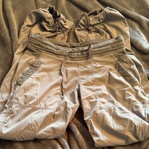 Lululemon Striped Gray Jogger Pants